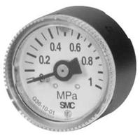 g36-4-01 SMC R 1/8 Analogue Pressure Gauge 0.4MPa Back Entry 37.5mm Outside Diameter