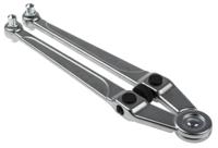 117b Facom Adjustable Spanner, 245 mm Overall, 100mm Jaw Capacity, Metal Handle