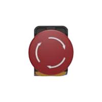 pbes22n21r TE Connectivity PBES22 Series Emergency Stop Push Button, Panel Mount, 22.3mm Cutout, 2NO + 1NC, IP20, IP65