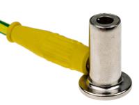 152007-200 Staubli Test lead, Green/Yellow, 2m Lead Length
