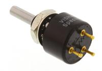 140b00103b10 Vishay 140 10kΩ Rotary Potentiometer 1-Gang Panel Mount, 140B00103B10