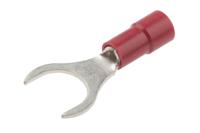 613-9485 RS PRO Insulated Crimp Spade Connector, 0.5mm² to 1.5mm², 22AWG to 16AWG, M8 Stud Size Vinyl, Red