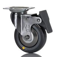 712-4869 RS PRO Braked Swivel Castor Wheel, 50kg Capacity, 80mm Wheel