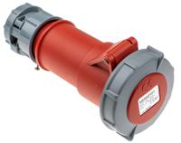 3881 MENNEKES, PowerTOP IP67 Red Cable Mount 3P + N + E Industrial Power Socket, Rated At 16A, 400 V