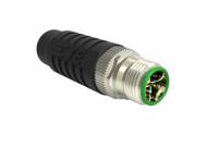 1-2315714-2 TE Connectivity Circular Connector, 8 Contacts, Cable, M12 Connector, Plug, Male, IP67, X-code Series
