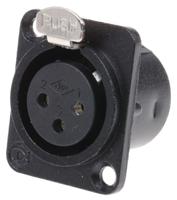457-942 RS PRO Panel Mount XLR Connector, Female, 3 Way