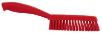 41954 Vikan Extra Hard Bristle Red Scrubbing Brush, 33mm bristle length, PET bristle material