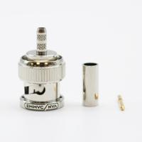 339775300 Van Damme Cable Mount BNC Connector, Crimp Termination, Straight Body