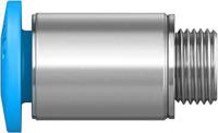 qsm-m5-4-i Festo QS Series Straight Threaded Adaptor, M5 Male to Push In 4 mm, Threaded-to-Tube Connection Style, 153315