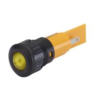 17-391352z EAO 17-39 Series Yellow Panel Mount Indicator, 24, 16.2 Mounting Hole Size, Plug-In Termination, IP40, IP65