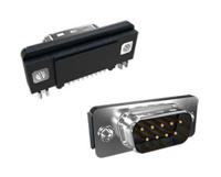 d09p71s6ga00lf Amphenol Communications Solutions Slimline 9 Way Right Angle SMT D-sub Connector Plug, 2.78mm Pitch, with Boardlocks