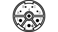 7601-0-43-01-d Hummel Circular Connector, 8 Contacts, Panel, M23 Connector, Plug, Male, IP67, IP69K, Power Connectors M 23 Series