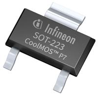 ipn80r1k4p7atma1 Infineon 800V CoolMOS P7 Type N-Channel MOSFET, 4 A, 800 V Enhancement, 3-Pin SOT-223 IPN80R1K4P7ATMA1