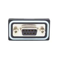 sdf-v09-213l011 Norcomp SDF 9 Way Vertical PCB D-sub Connector Socket, 2.74mm Pitch, with 4-40 Screw Locks