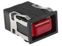 aml32fbc4ad Honeywell AML32 Series Illuminated Push Button Switch, Latching, Panel Mount, DPST, Red LED, 125/250V ac