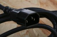 123-0953 RS PRO Straight IEC C15 Socket to Straight IEC C14 Plug Power Cord, 3m