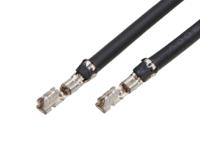2196761121 Molex Female Mini-SPOX to Female Mini-SPOX Crimped Wire, 75mm, 22AWG, Black