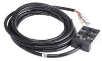 877-1176 RS PRO Sensor Box, M12, 5m cable, 5 way, 4 port