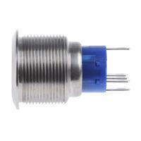 175-9331 RS PRO Illuminated Push Button Switch, Momentary, Panel Mount, 22.2mm Cutout, SPDT, Red LED, 250V ac, IP67