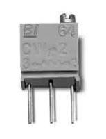 64wr5klf 5kΩ, Through Hole Trimmer Potentiometer 0.25 W @ 85 °C Top Adjust TT ElectronicsBI, 64