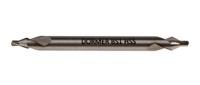 a225-bs1 Dormer A225 Series HSS Centre Drill Bit, 1/8" → 3/64" Diameter, 38 mm Overall