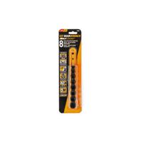 84782 GearWrench 8-Piece Imperial 1/4 in, 3/8 in Standard Socket Set with Ratchet, Extraction
