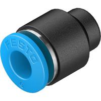 qsc-14-u Festo QSC Series Push-in Fitting, 1/4 in, Push-in Connection Style, 153830