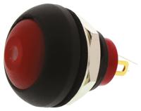 dpwl1cgrg KNITTER-SWITCH Illuminated Miniature Push Button Switch, Momentary, Panel Mount, 12.9mm Cutout, SPST, Green LED, IP67