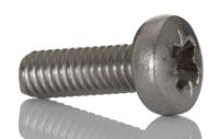 264-6459 RS PRO Pozi M4 Pan A4 316 Stainless Steel Machine Screw DIN 7985 x 12.0mm