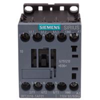 3rt2018-1af01 Sirius 3RT2 3 Pole Contactor, 16 A (AC3), 7.5 kW (AC3), 110 V ac Coil