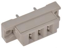 09062032811 HARTING 3 Way 10.16mm Pitch, 1 Row, Straight DIN 41612 Connector, Socket