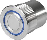 12416456 Schurter Illuminated Push Button Switch, Momentary, Panel Mount, 30mm Cutout, SPST, Blue, Green, Red LED, 4 →