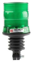 907-6015 RS PRO Green Flashing Beacon, 10 → 100 V dc, Flexi DIN Mount, LED Bulb, IP56