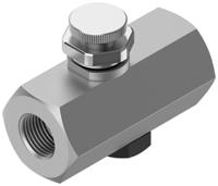 gr-14 Festo GR Series Threaded Flow Valve, G 1/4 Inlet Port x G 1/4 Outlet Port, 2101