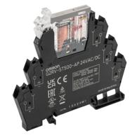 g2rv-st500-ap-24vacdc Omron G2RV-ST Series Electromechanical Interface Relay, DIN Rail Mount, 24V ac/dc Coil, SPDT, 1-Pole, 50mA Load