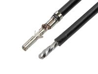 214761-1221 Molex Female Micro-Fit 3.0 to Unterminated Crimped Wire, 75mm, 18AWG, Black