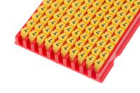 561-01644-wic1-4-pa66-ye HellermannTyton WIC1 Snap On Cable Markers, Yellow, Pre-printed "4", 2 → 2.8mm Cable, 561-01644 WIC1-4-PA66-YE