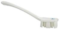 41965 Vikan Hard Bristle White Scrubbing Brush, 37mm bristle length, PET bristle material