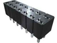slw-116-01-t-s Samtec SLW Series Straight Through Hole Mount PCB Socket, 16-Contact, 1-Row, 2.54mm Pitch, Solder Termination