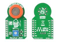 mikroe-1586 MikroElektronika Alcohol Click Gas Sensor Add On Board for MQ-3
