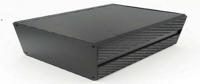 188-1275 RS PRO Black Extruded Aluminium Heat Sink Case, IP40, Black Lid, 400 x 200 x 130mm