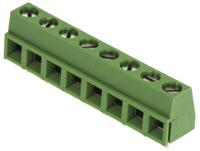 282836-8 TE Connectivity Buchanan Series PCB Terminal Strip, 8-Contact, 5mm Pitch, Through Hole Mount, 1-Row, Screw Termination