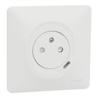 s320089 Schneider Electric White, 1 Gang, Ovalis C Series