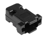 mhccov-9sc-bk MH Connectors MHCCOV Series ABS D Sub Backshell, 9 Way, Strain Relief