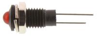 dx1119rd Bulgin Red Panel Mount Indicator, 2V, 6.1mm Mounting Hole Size, Lead Wires Termination