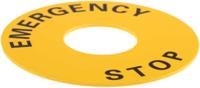 a22z-3466-1 Omron Legend Plate for Use with A22E E-Stop, Emergency Stop