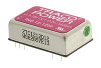 thd-12-1222 TRACOPOWER THD 12 DC-DC Converter, ±12V dc/ ±500mA Output, 9 → 18 V dc Input, 12W, Through Hole, +85°C Max Temp