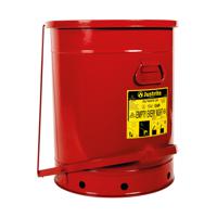 jcn09700rd Justrite Safety Cans 80L Red Pedal Steel Flammable Waste Can