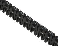 561-02100-wic2-0-9-pa66-special HellermannTyton WIC2 Snap On Cable Markers, assorted colours, Pre-printed "0 → 9", 2.8 → 3.8mm Cable, for