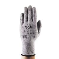 48711100 Ansell 48-711 Grey Aramid Knit Work Gloves, Size 10, Polyurethane Coating